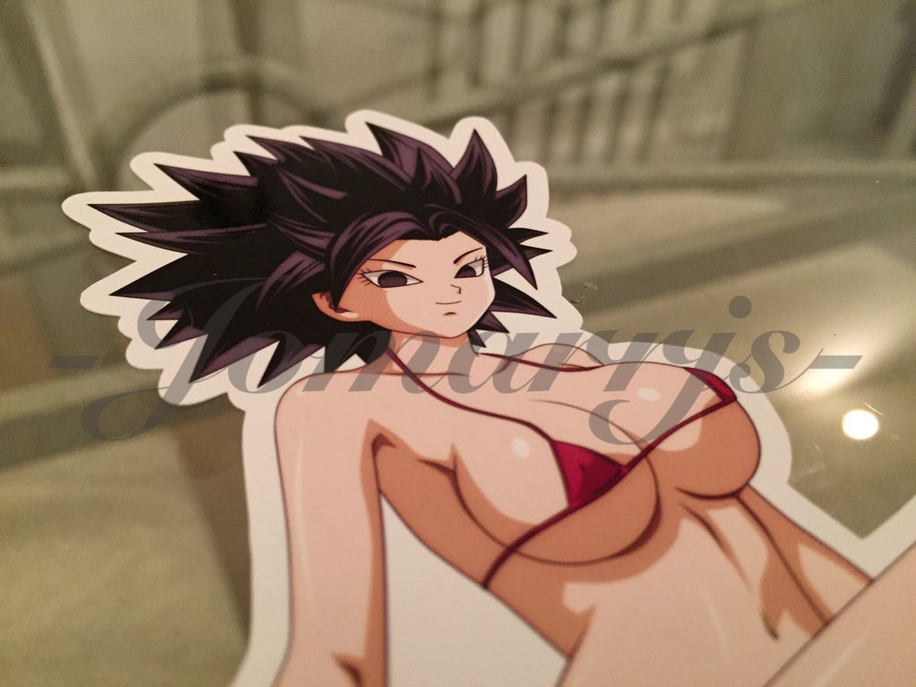 Dragon Ball Z - Anime - Caulifla Bikini Sun Fun Sticker Decal Vinyl DBZ manga