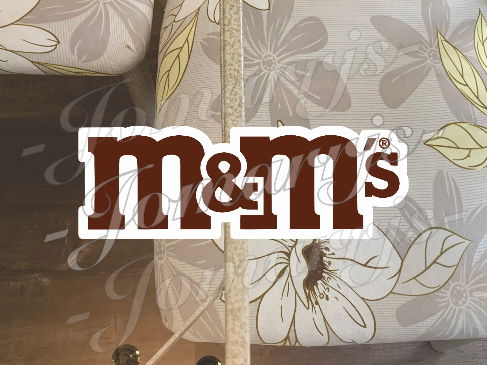 Custom M&M Logo Candy fan Peanut Caramel Butter Vinyl Sticker Decal car tumbler
