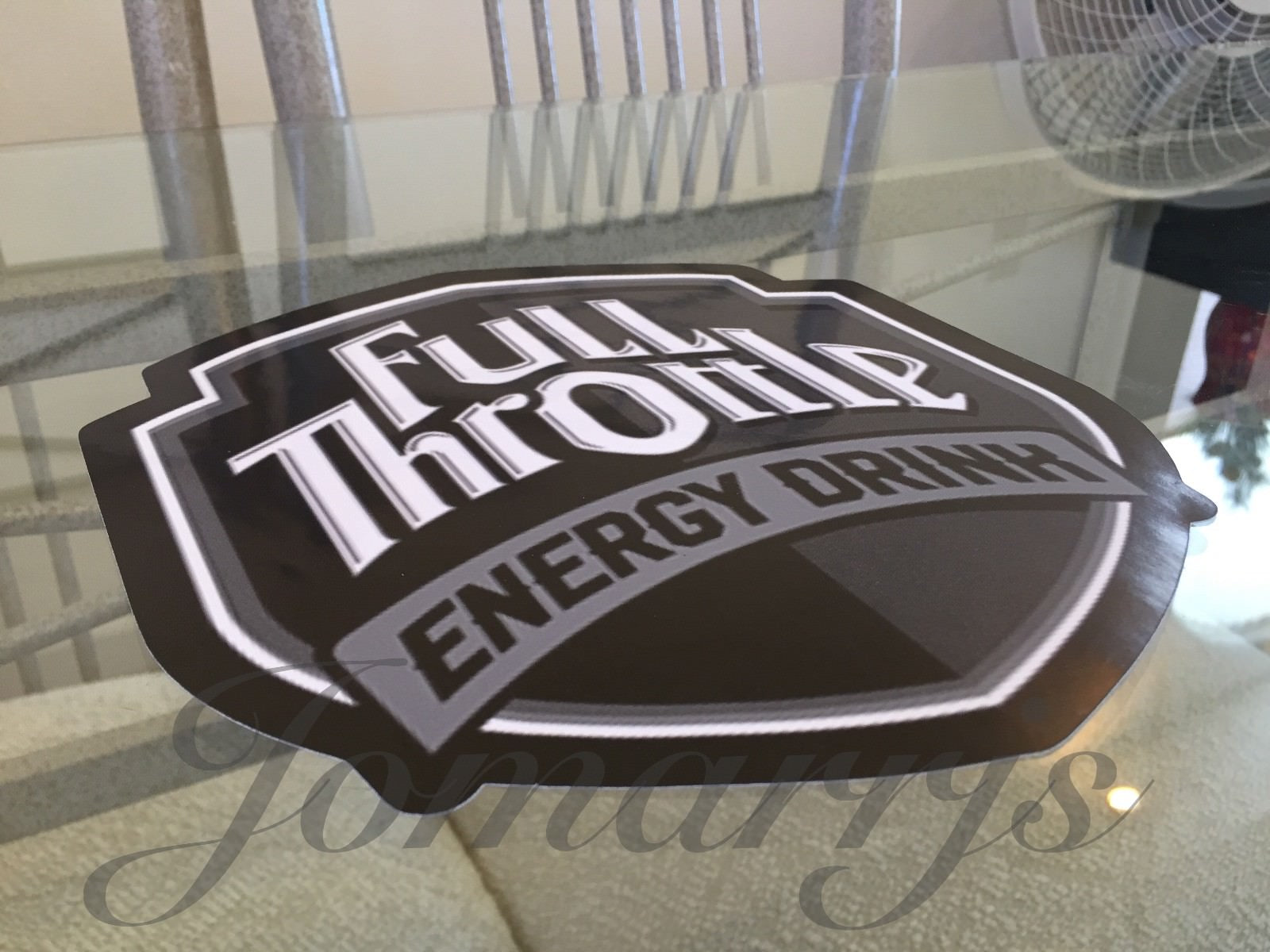 Full Throttle Energy Drink Stickers Decal Logo BMX Moto Nascar Racing Red Bull