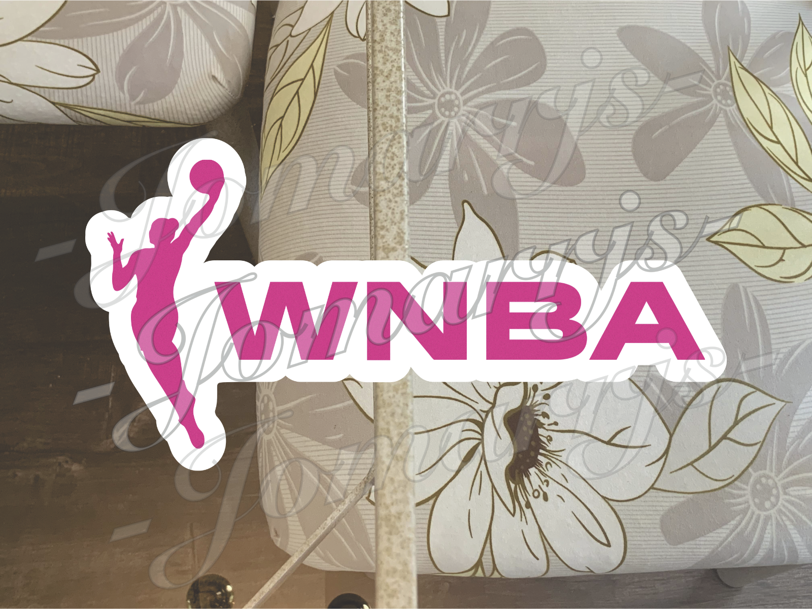 WNBA Logo Custom Colored Sticker Decal car laptop waterproof tumbler Sz 2"-18"