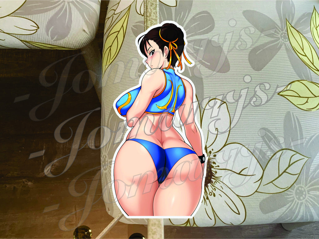 Street Fighter - Anime - Chun Li Bikini Sun Fun Sticker Decal Vinyl #4