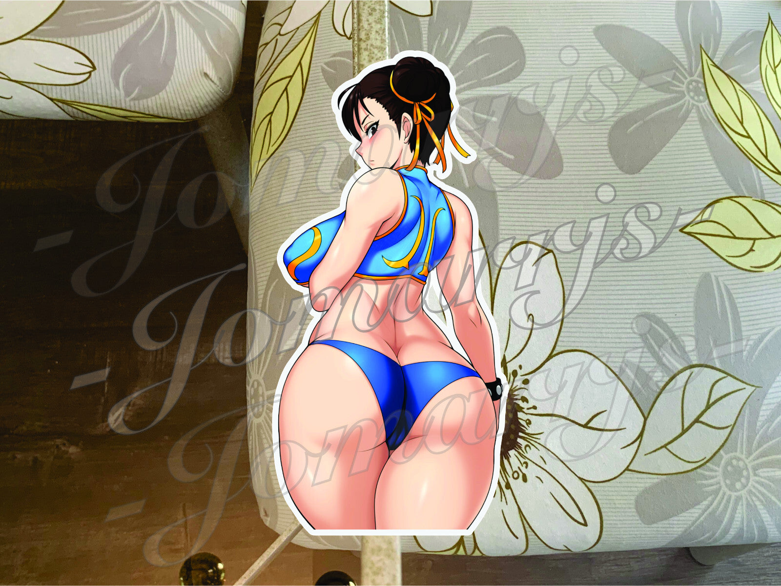 Street Fighter - Anime - Chun Li Bikini Sun Fun Sticker Decal Vinyl #4
