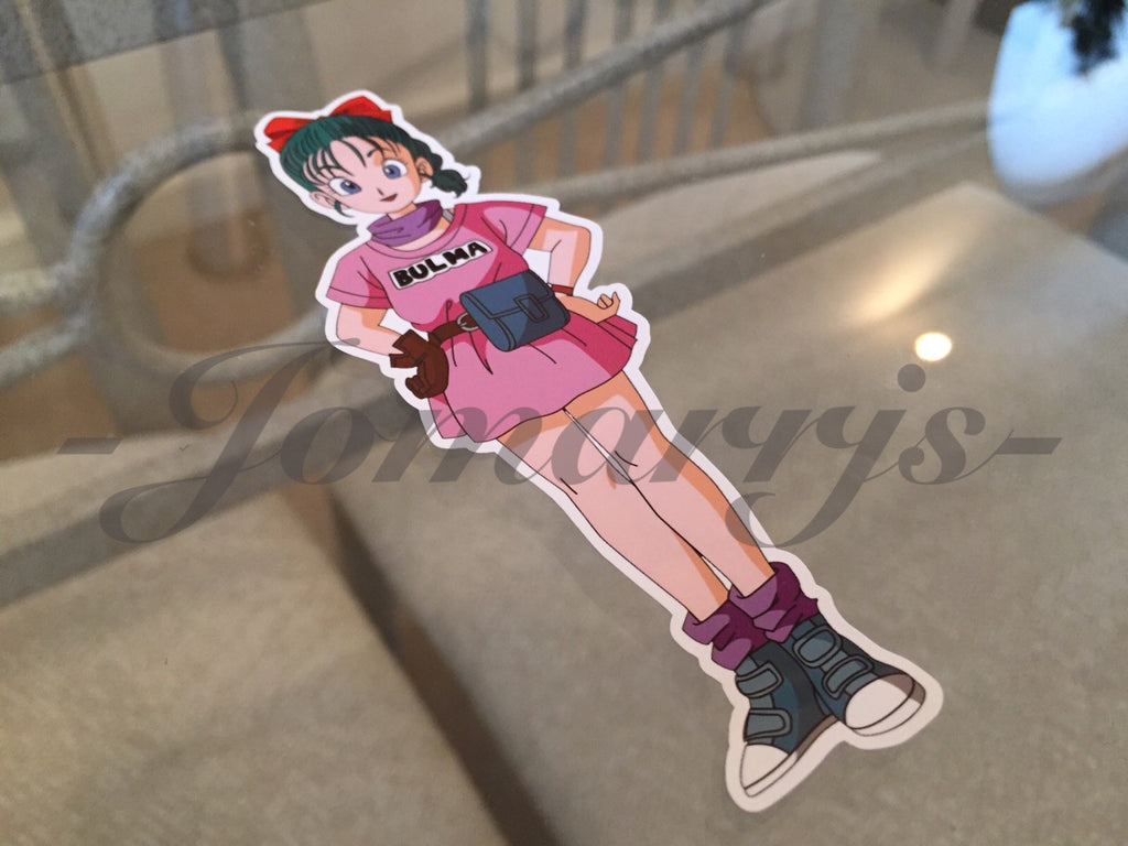 Dragon Ball Z Anime Bulma "Hands on Hips" Sticker Decal Vinyl Comic DBZ