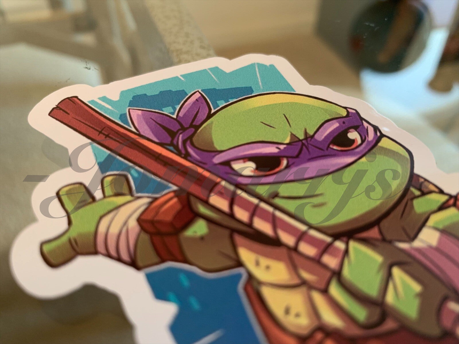 Teenage Mutant Ninja Turtles Donatello Sticker Decal Sign Chibi Movie