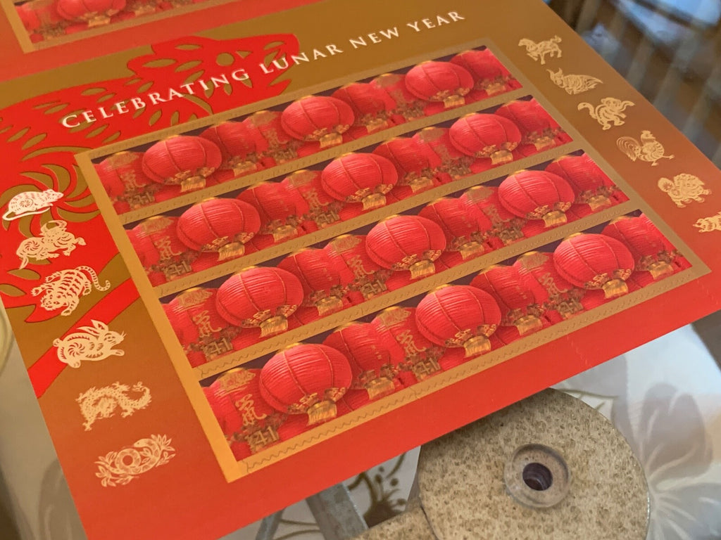 US Scott #4221 Celebrating Lunar New Year of the Rat x2 24 Stamps 2008 Lanterns