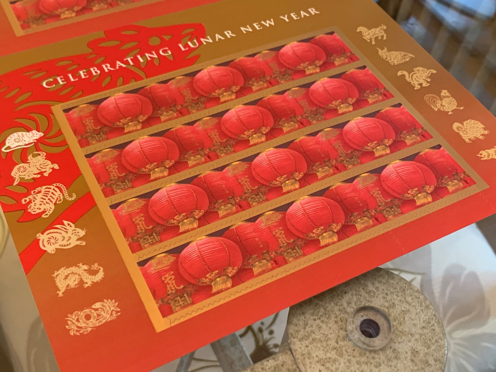 US Scott #4221 Celebrating Lunar New Year of the Rat x2 24 Stamps 2008 Lanterns