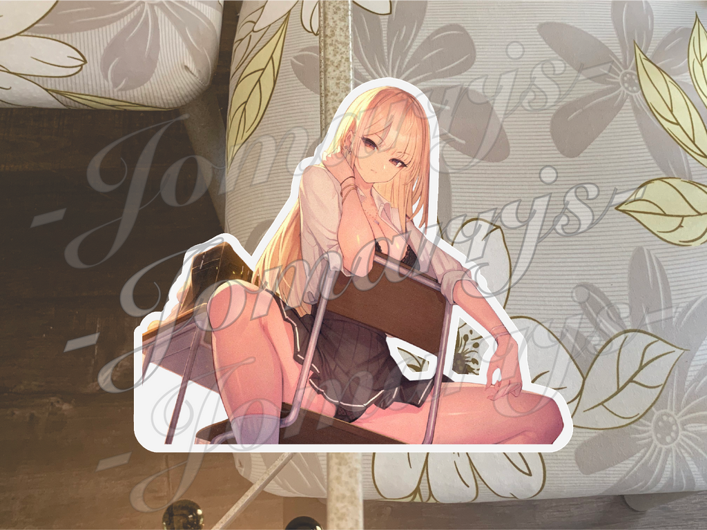 Anime Pin Up Girl 34 Sticker Decal lewd sexy oppai ecchi waifu manga nsfw art