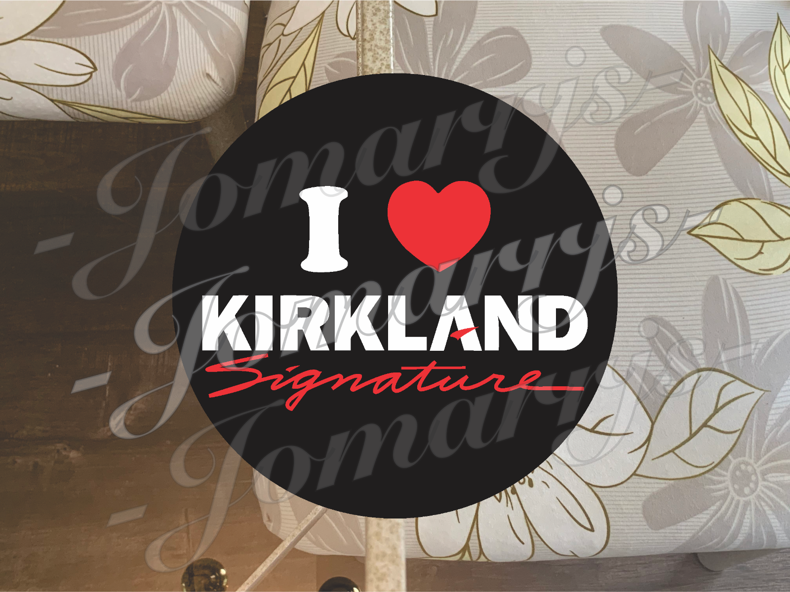 Kirkland Signature Custom Logo Vinyl Sticker Decal costco tumbler laptop 2"-18"