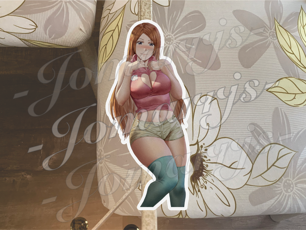 Bleach Anime Orihime Inoue 002 Custom Sticker Vinyl Decal laptop waifu ecchi