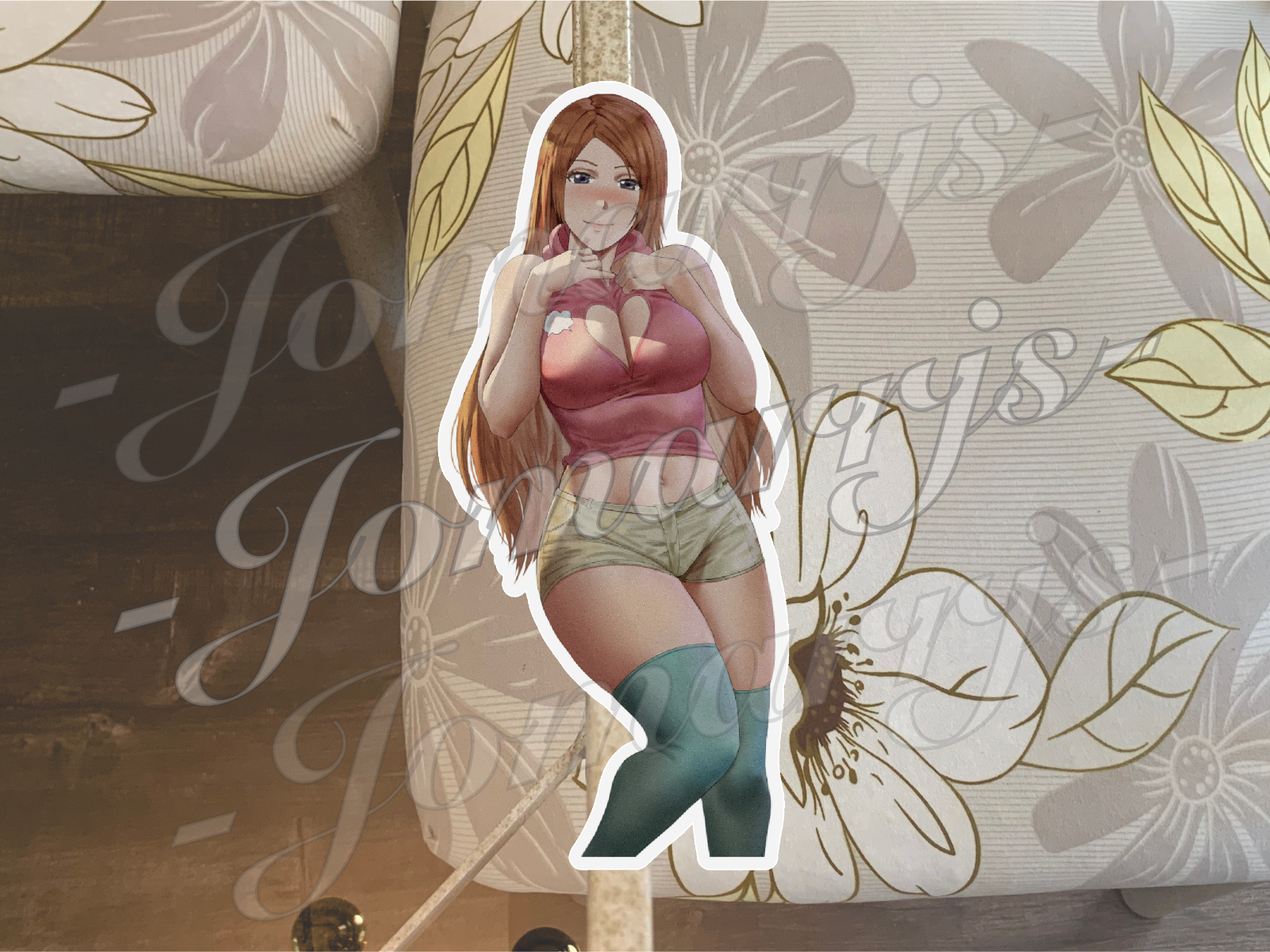 Bleach Anime Orihime Inoue 002 Custom Sticker Vinyl Decal laptop waifu ecchi