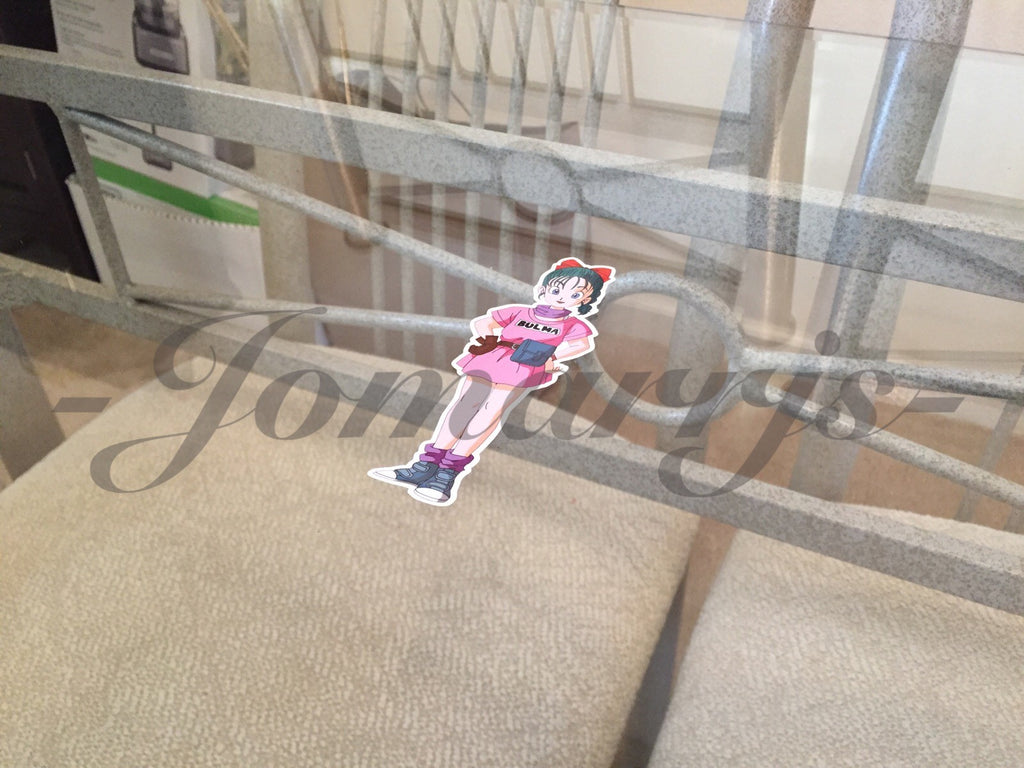 Dragon Ball Z Anime Bulma "Hands on Hips" Sticker Decal Vinyl Comic DBZ