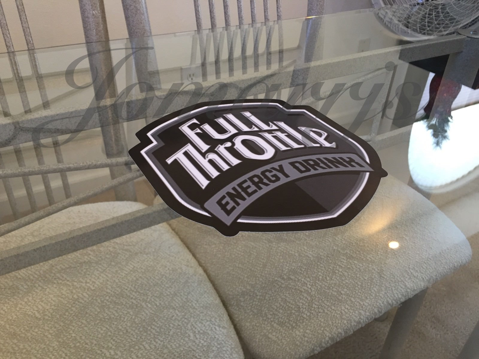 Full Throttle Energy Drink Stickers Decal Logo BMX Moto Nascar Racing Red Bull