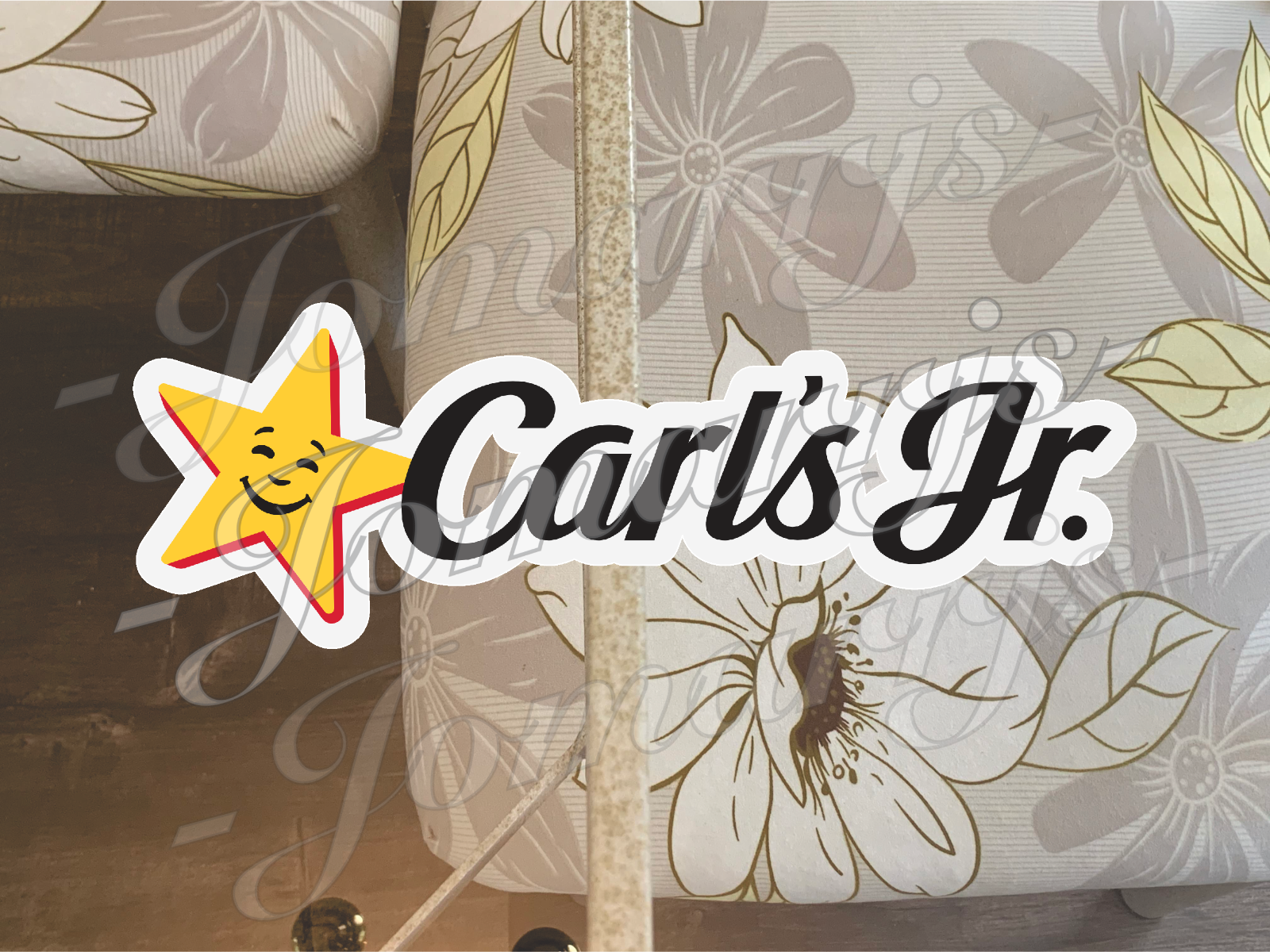 Carl's Jr. Logo Custom Vinyl Sticker Decal fan tumbler laptop waterproof