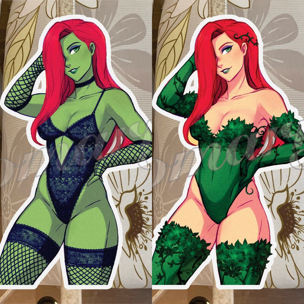 Batman Anime Poison Ivy Sticker Decal Vinyl laptop bikini fun DC Comics sexy
