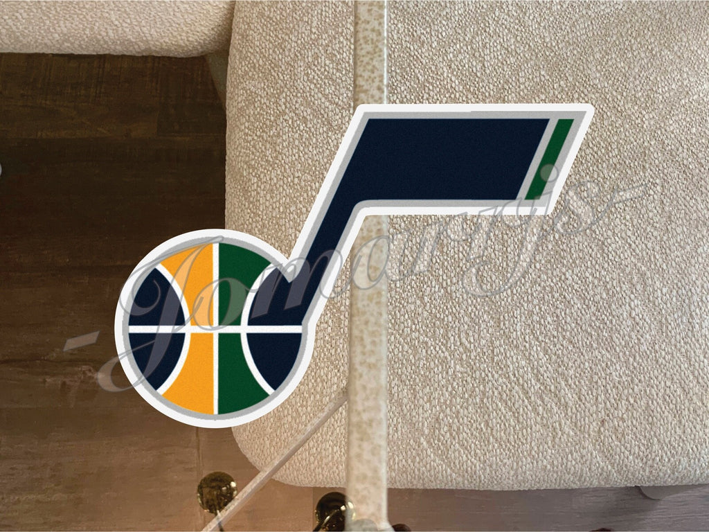 Utah Jazz Logo NBA Sticker Decal Vinyl waterproof 2"-18" phone tumbler car