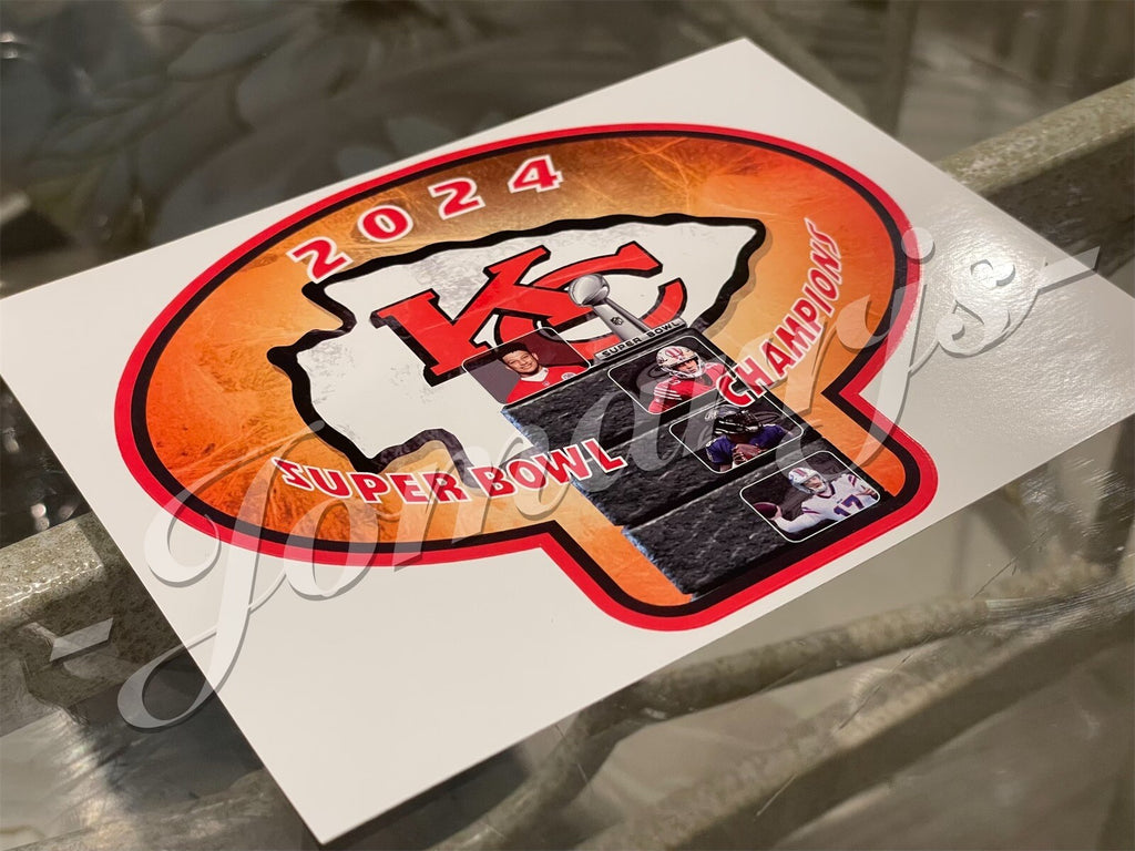 Kansas City Chiefs Custom Sticker Super Bowl Champions LVIII Mortal Kombat 58