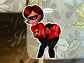 The Incredibles Elastigirl Helen Parr 02 Custom Sticker Decal ecchi pin up lewd