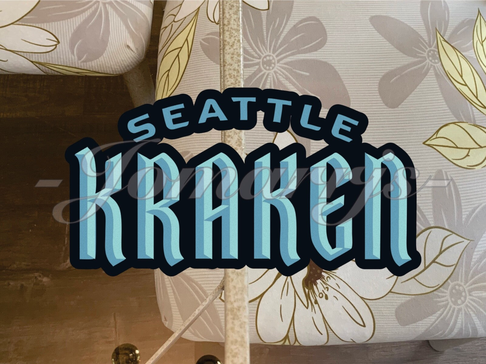 Seattle Kraken Hockey Team Logo NHL Sticker Decal Vinyl #NHLSeattle_