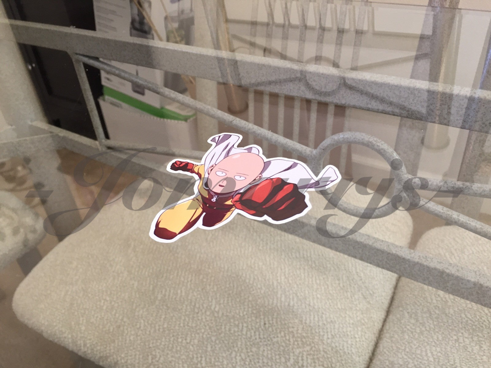 One Punch Man - Anime - Saitama - "Charging Punch" Anime Decal Sticker *3 Sizes*