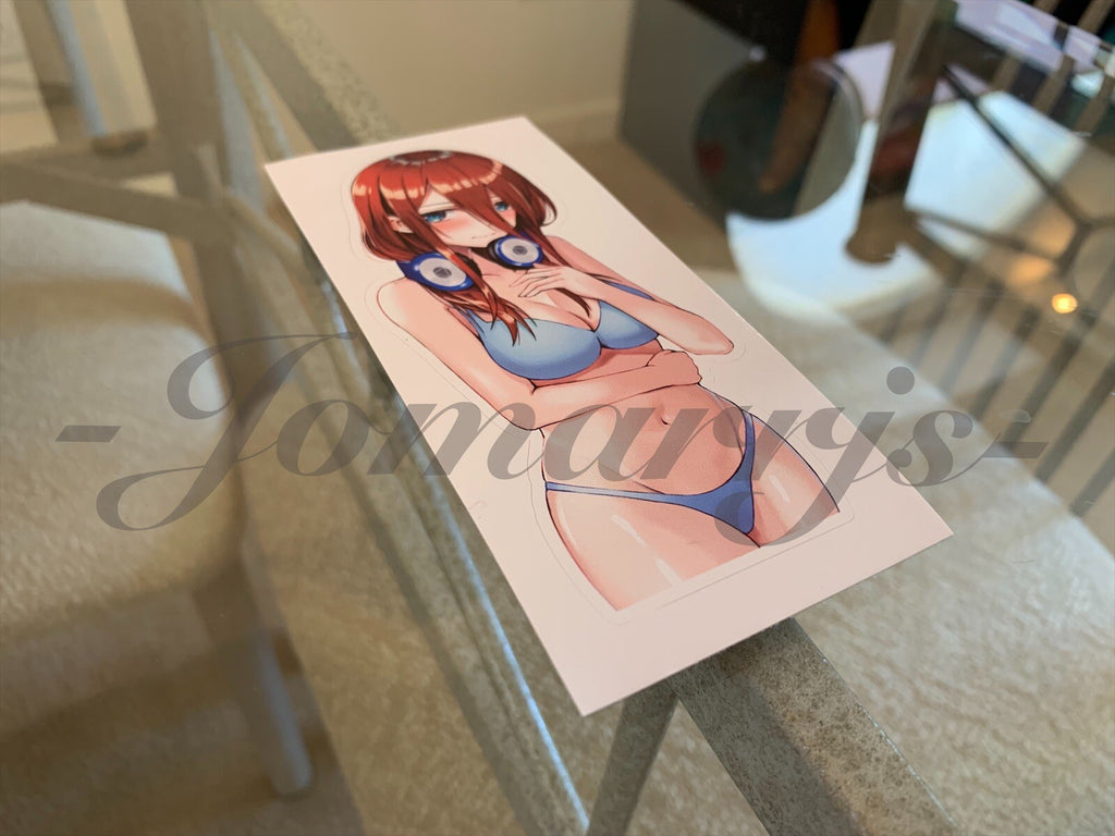 Gotobun no Hanayome - Anime - Miku Nakanu Lingerie Bikini Sun Fun Sticker Decal