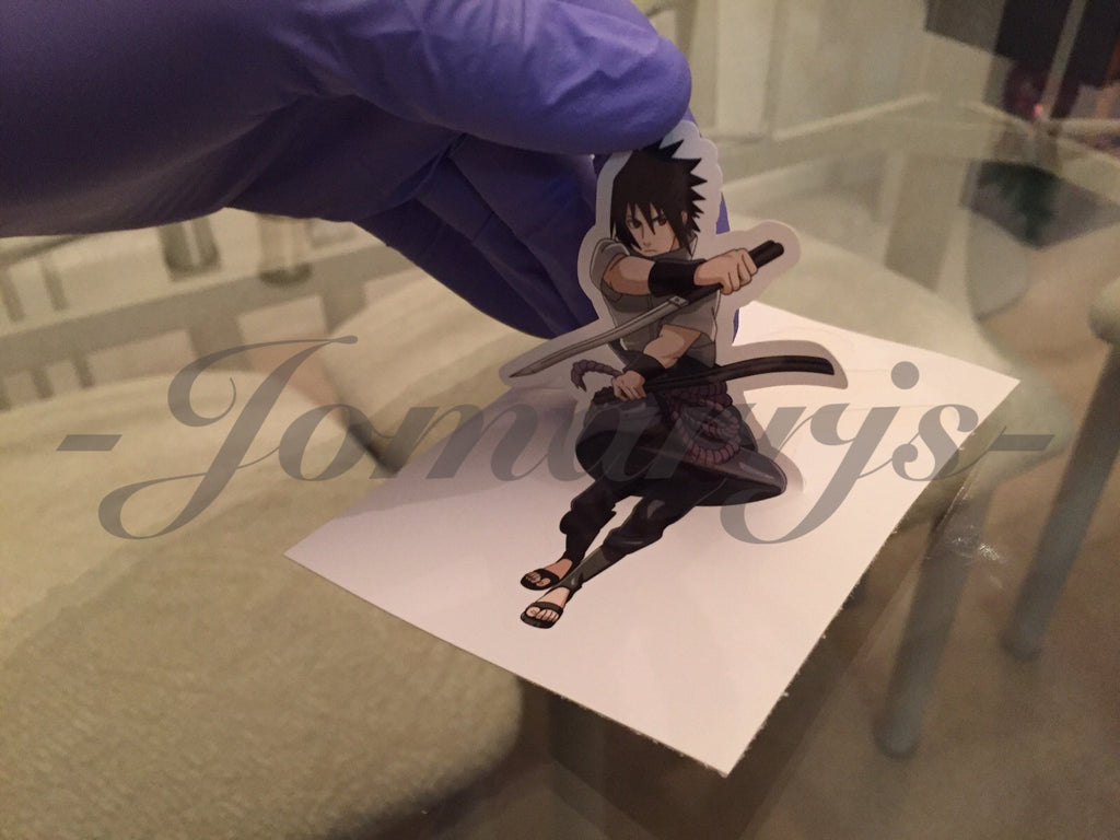 Naruto - Anime - Sasuke Uchiha Sticker Decals Vinyl Sign Comic *Sz: 4”-18”*