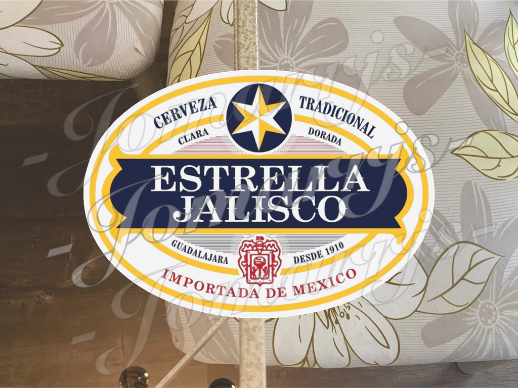 Estrella Jalisco Cerveza Mexican Beer Lager Logo Sticker Decal waterproof car