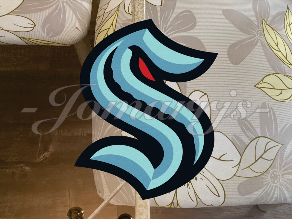 Seattle Kraken Hockey Team Logo NHL Sticker Decal Vinyl #NHLSeattle_
