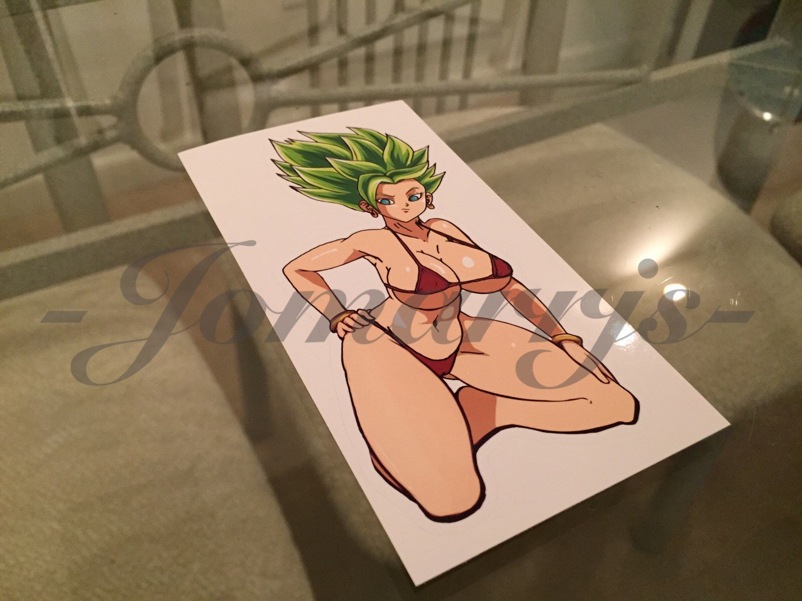 Dragon Ball Z - Anime - Kefla Bikini Sun Fun Sticker Decal Vinyl DBZ manga kale