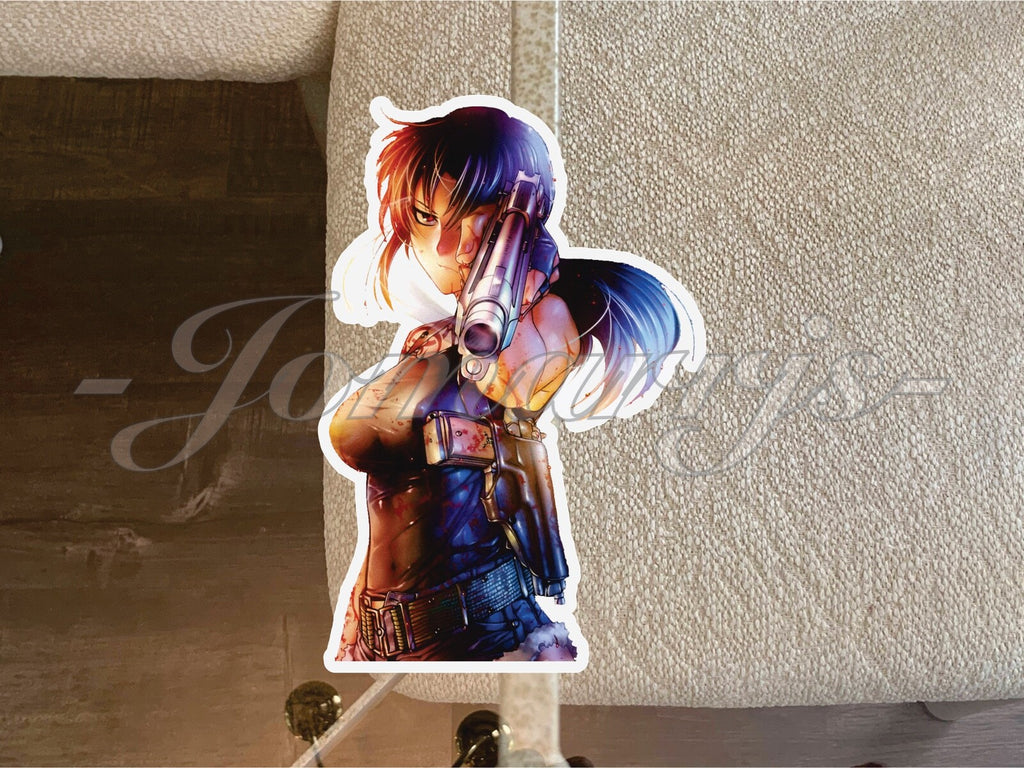 Black Lagoon Anime Revy Rebecca Lee Emblem Logo Custom Sticker Decal Vinyl Art