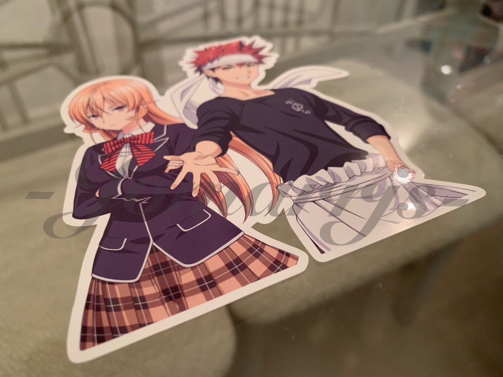 Food Wars! Shokugeki no Soma - Anime - Erina Nakiri & Soma Yukihira Sticker sōma