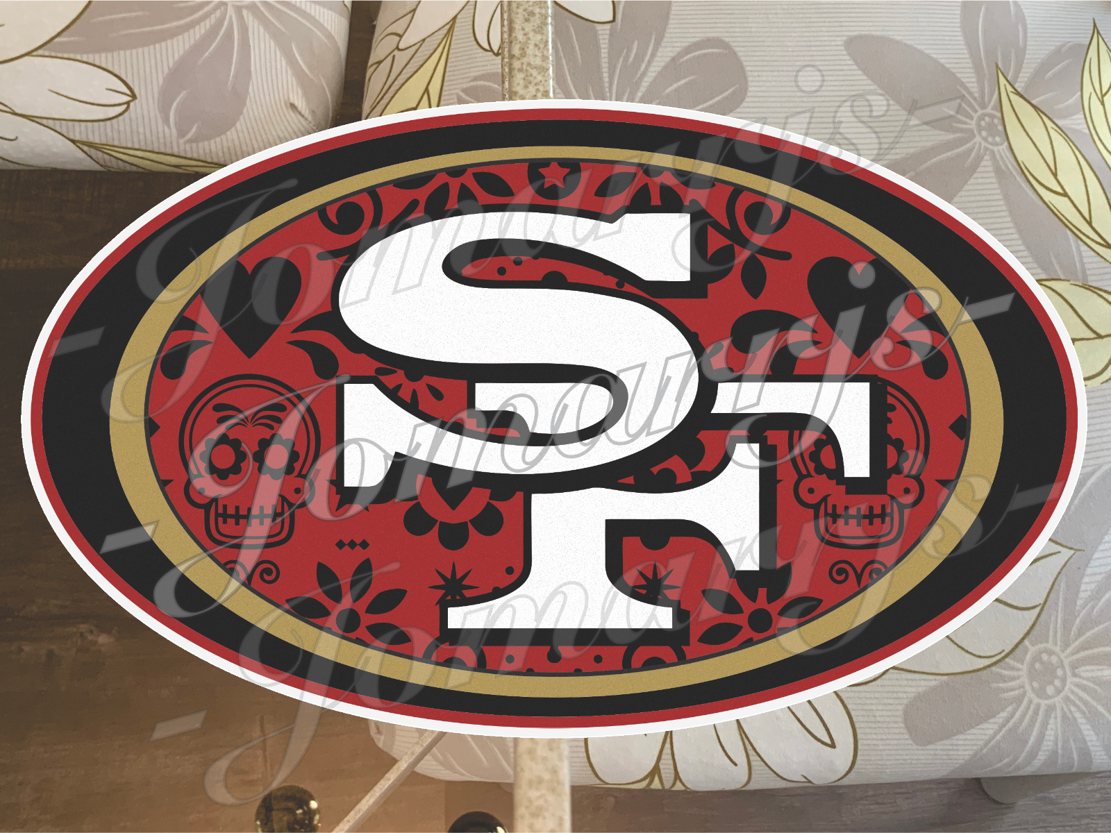 San Francisco 49ers Latino Vibes & Flags Custom Sticker Decal Niner Empire 4-18"
