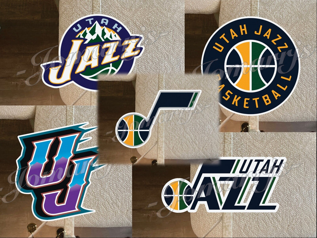 Utah Jazz Logo NBA Sticker Decal Vinyl waterproof 2"-18" phone tumbler car
