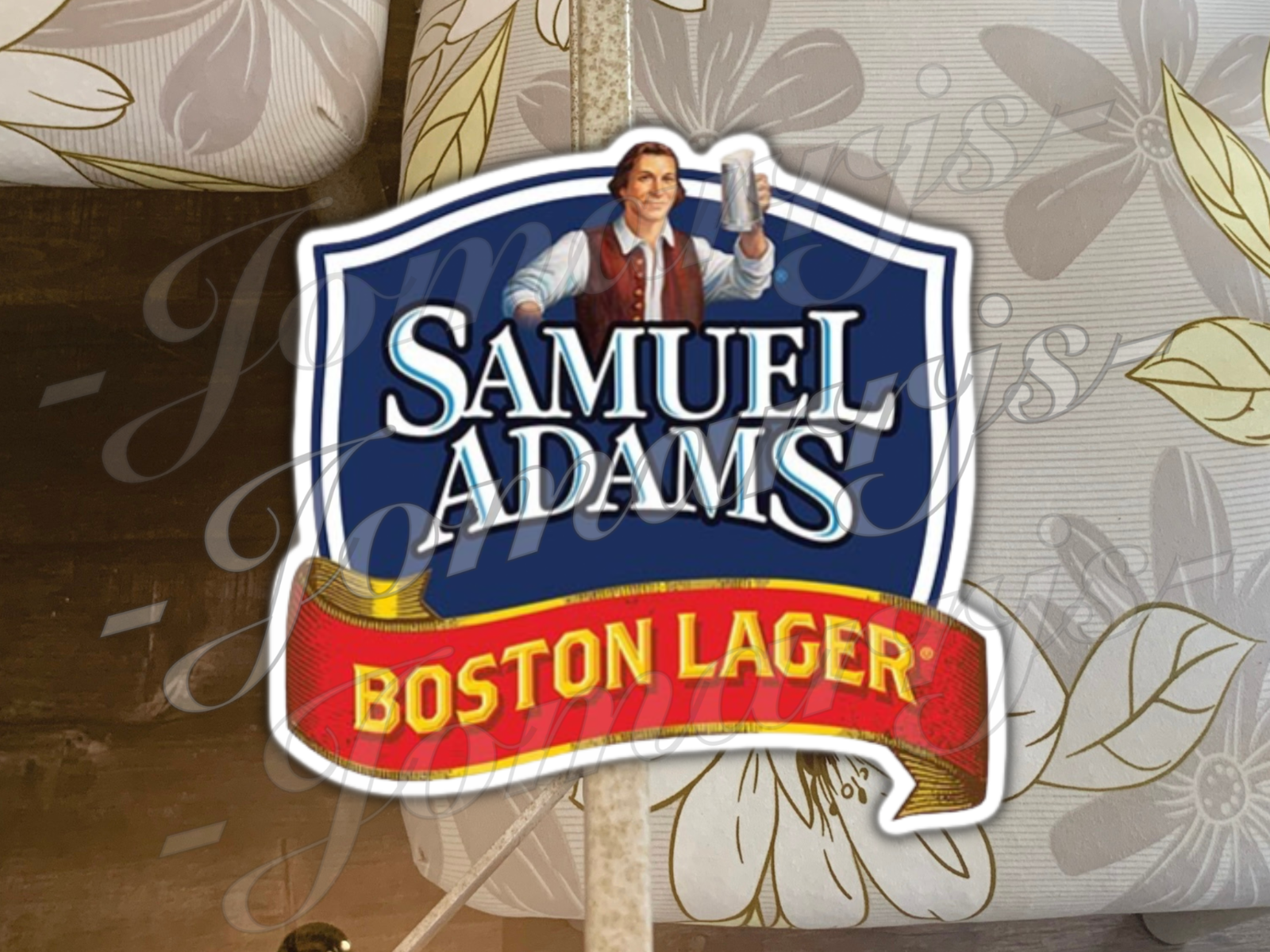 Samual Adams Boston Lager Beer Logo Sticker Decal waterproof tumbler Sz 2"-18"
