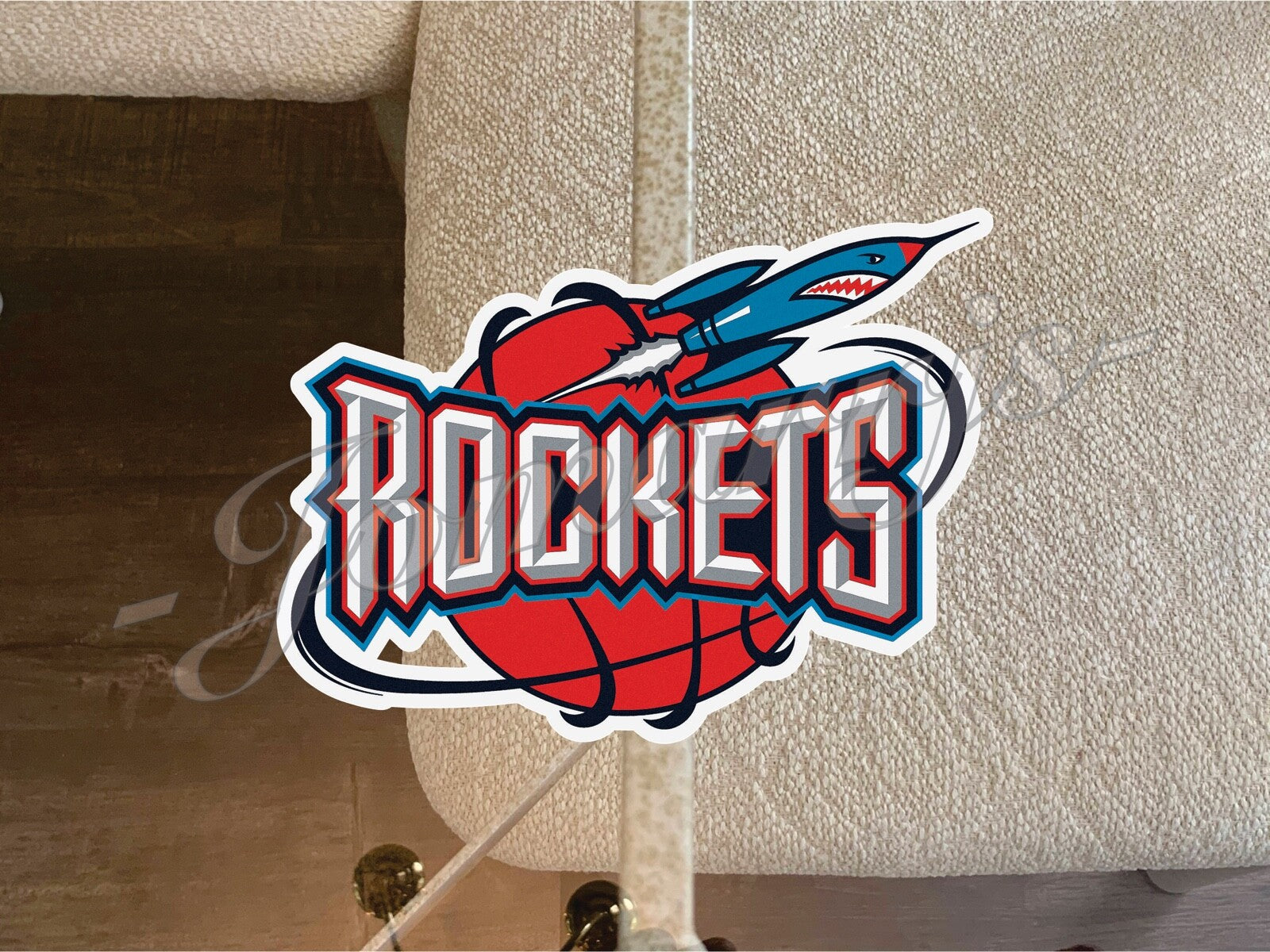 Houston Rockets Logo NBA Sticker Decal Vinyl waterproof 2-18" phone tumbler car