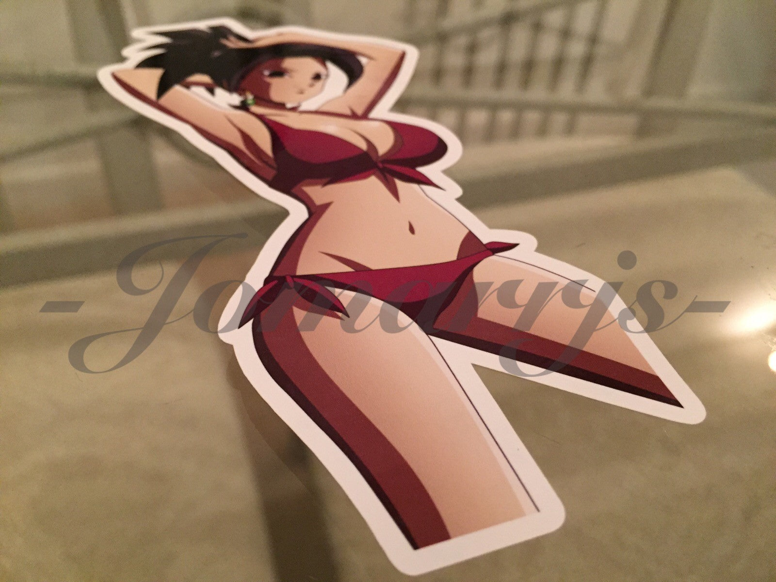 Dragon Ball Z - Anime - Kefla Bikini Sun Fun Sticker Decal Vinyl DBZ manga