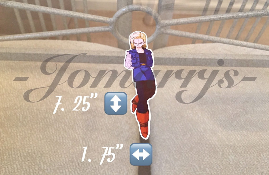 Dragon Ball Z Anime Android 18 Sticker Decal Vinyl Sign Comic DBZ