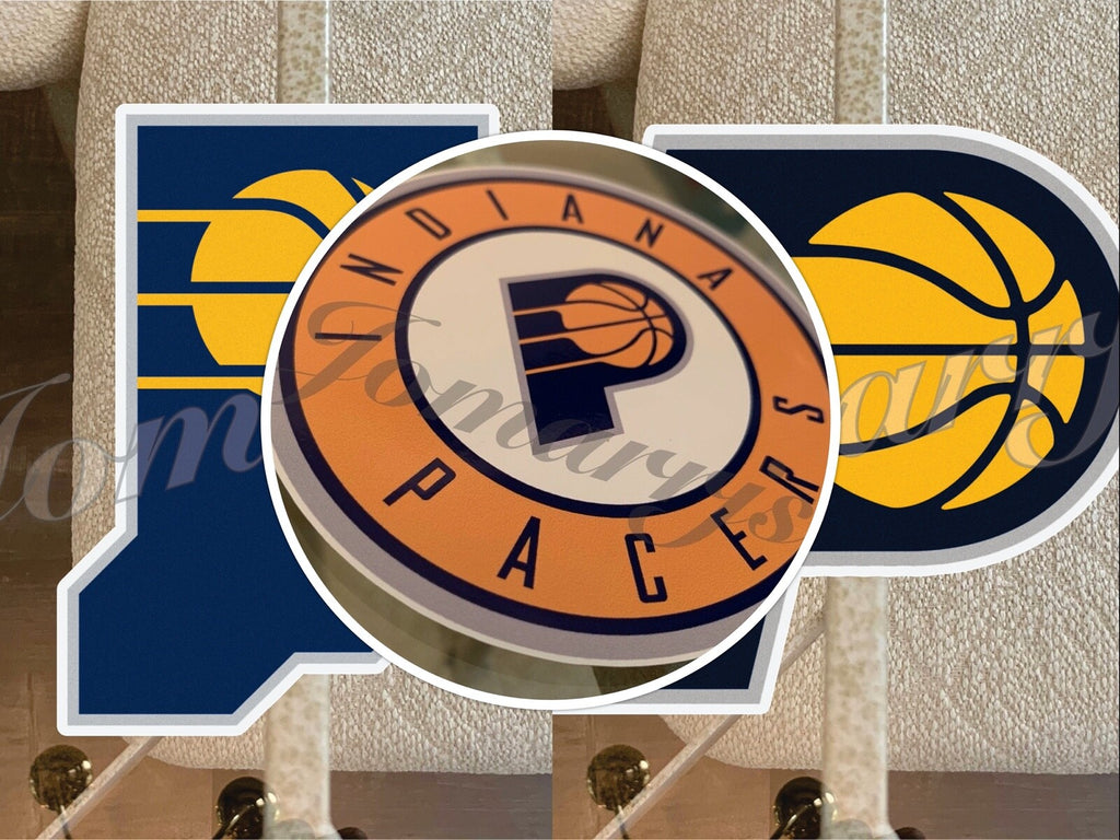 Indiana Pacers Logo NBA Sticker Decal Vinyl waterproof 2"-18"