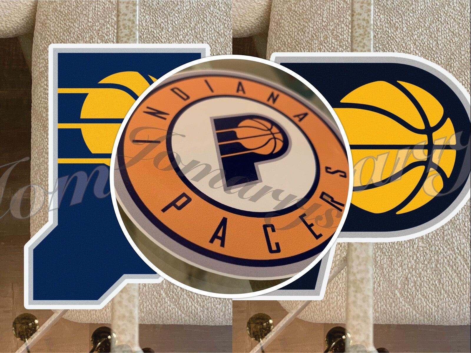 Indiana Pacers Logo NBA Sticker Decal Vinyl waterproof 2"-18"