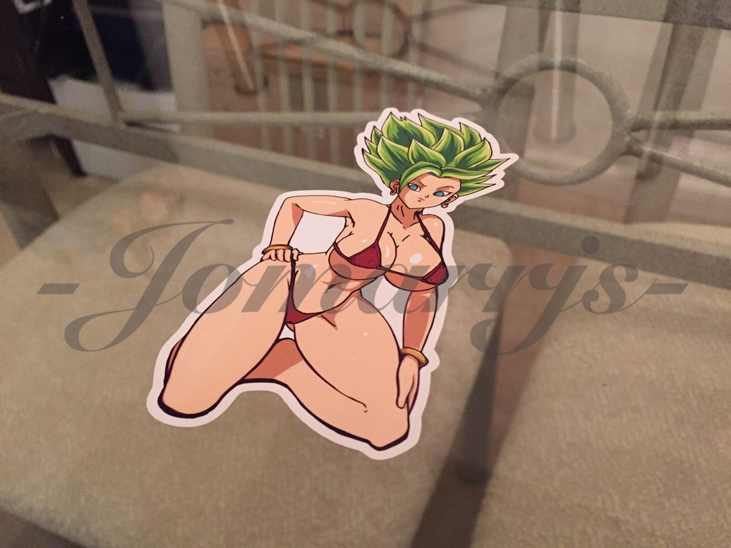 Dragon Ball Z - Anime - Kefla Bikini Sun Fun Sticker Decal Vinyl DBZ manga kale