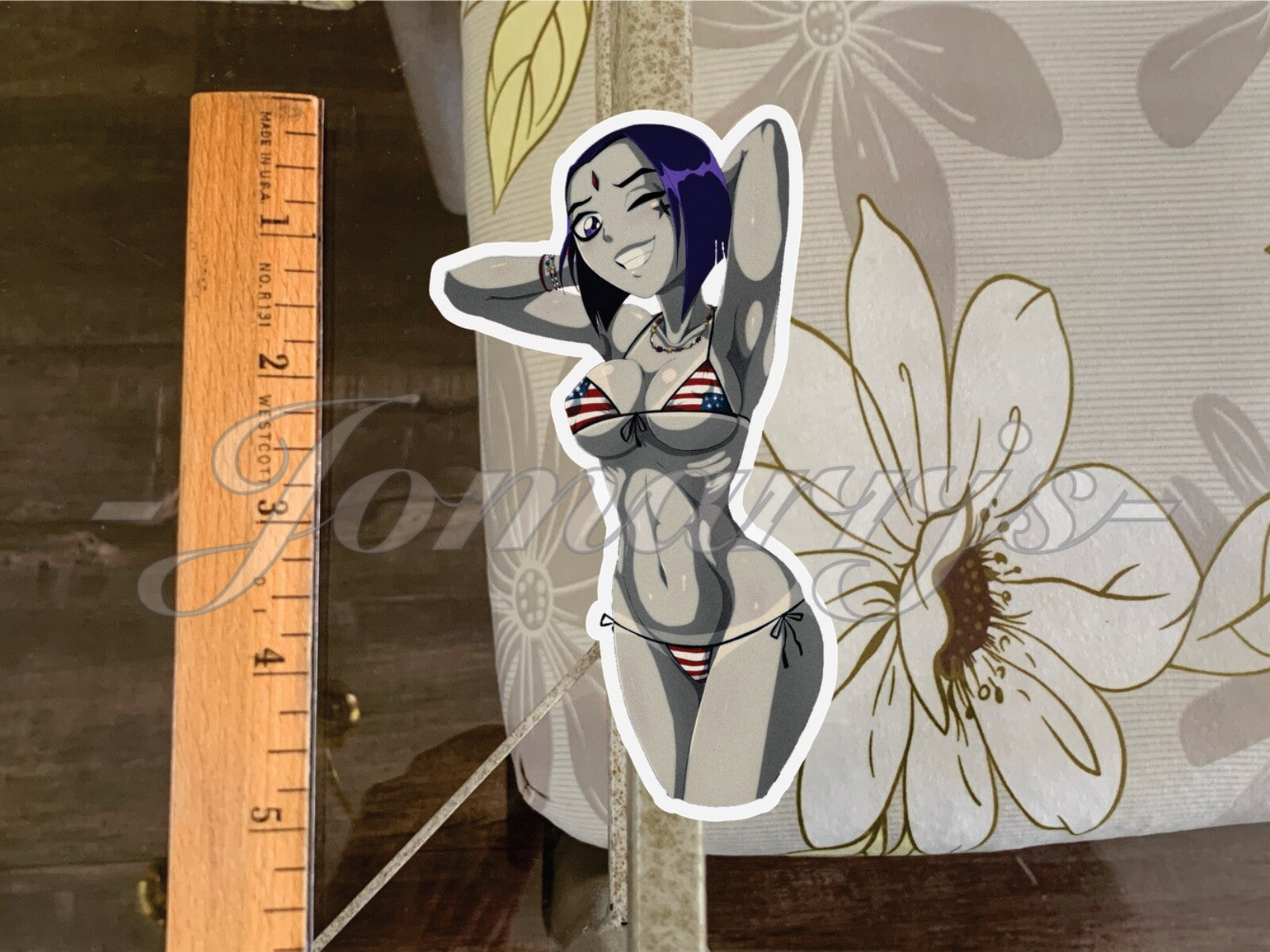 Teen Titans Raven Anime Sticker Decal ecchi sexy pin up bikini sun fun #1-4