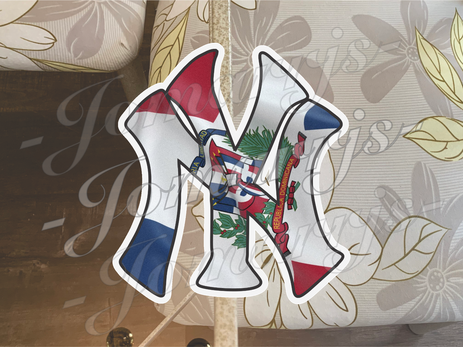New York Yankees NY Logo "Latin Vibes” Edition Sticker Decal Vinyl  *Sz: 4"-18"*