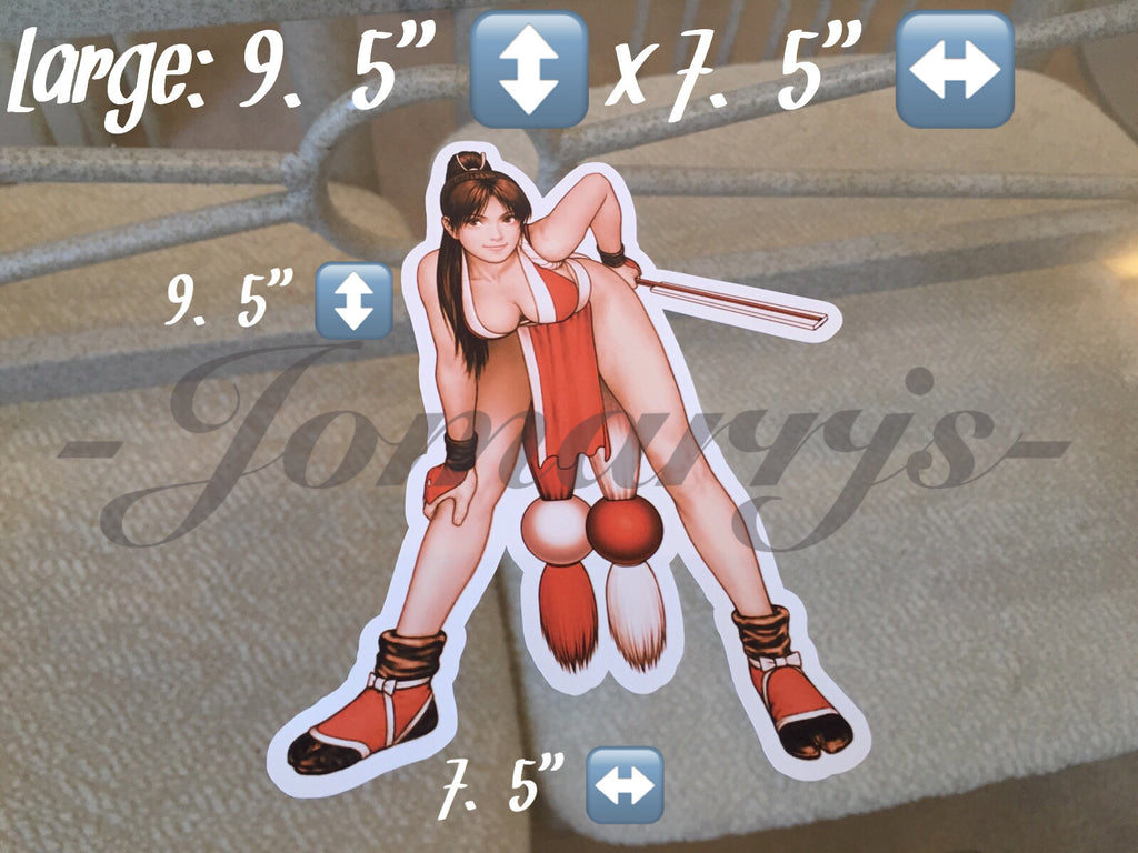 King of Fighters Anime Mia Shiranui Sticker Decals Vinyl Sign Games *3 Sizes*