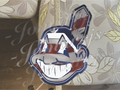 Cleveland Indians Custom American Flag MLB Sticker Decal 2-18" waterproof