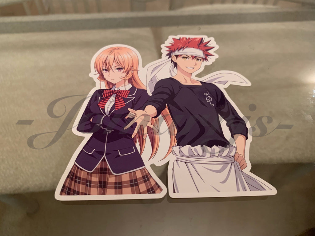 Food Wars! Shokugeki no Soma - Anime - Erina Nakiri & Soma Yukihira Sticker sōma