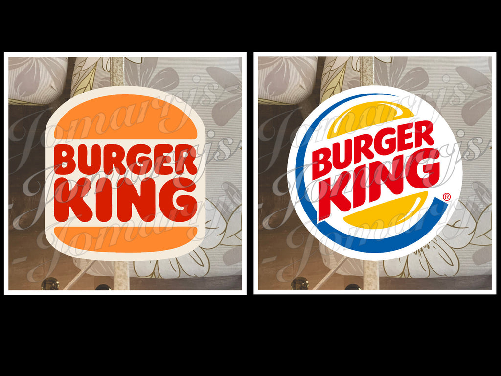 Burger King Logo Fast Food Brand Custom Vinyl Sticker Decal fan tumbler laptop