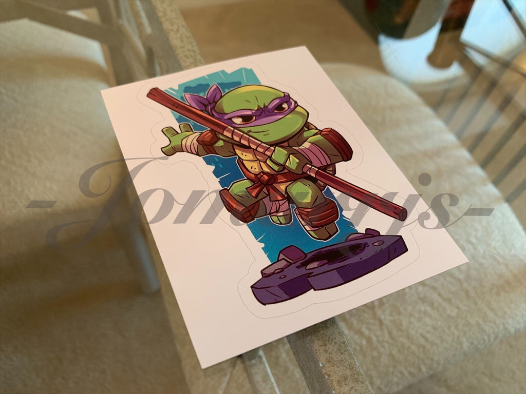 Teenage Mutant Ninja Turtles Donatello Sticker Decal Sign Chibi Movie