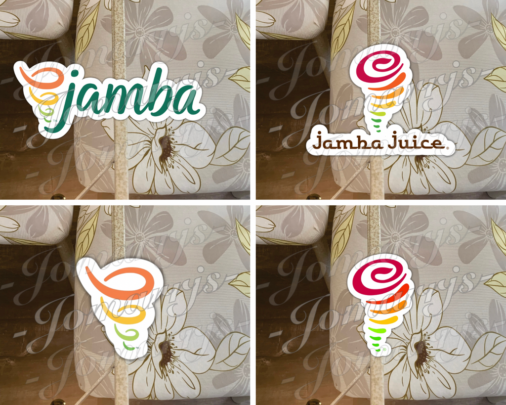 Jamba Juice Smoothie Logo Custom Colored Vinyl Sticker Decal car tumbler laptop