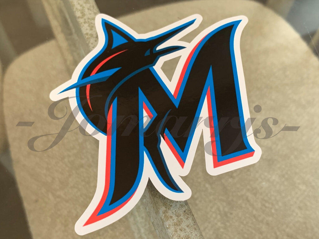 Miami Marlins Baseball Team Logo MLB Sticker Decal florida 2"-18" waterproof