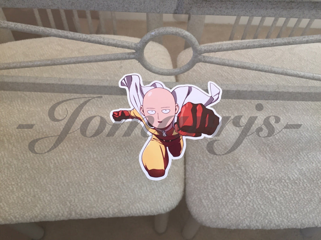 One Punch Man - Anime - Saitama - "Charging Punch" Anime Decal Sticker *3 Sizes*