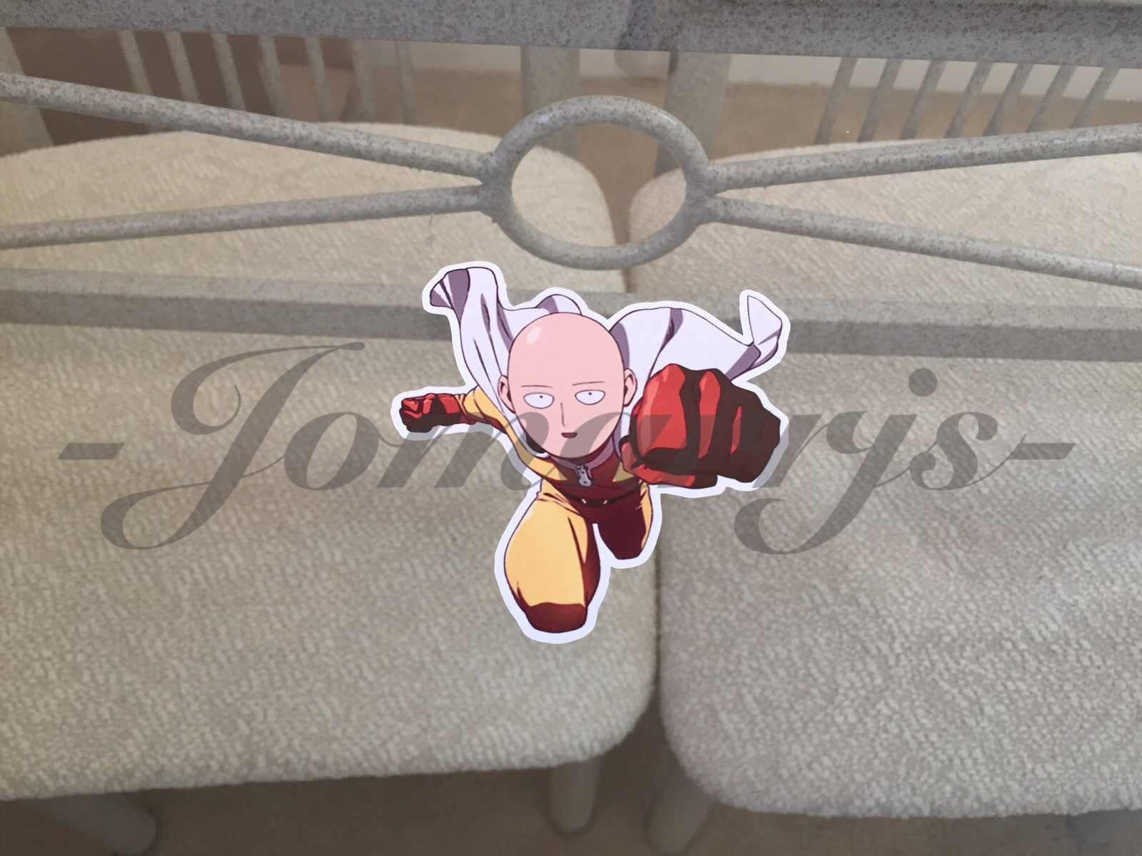 One Punch Man - Anime - Saitama - "Charging Punch" Anime Decal Sticker *3 Sizes*